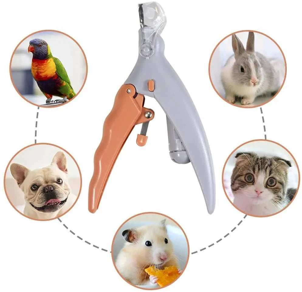 Professional Pet Nail Clipper with LED Light - Cat and Dog Nail Scissors and Claw Cutter Tool